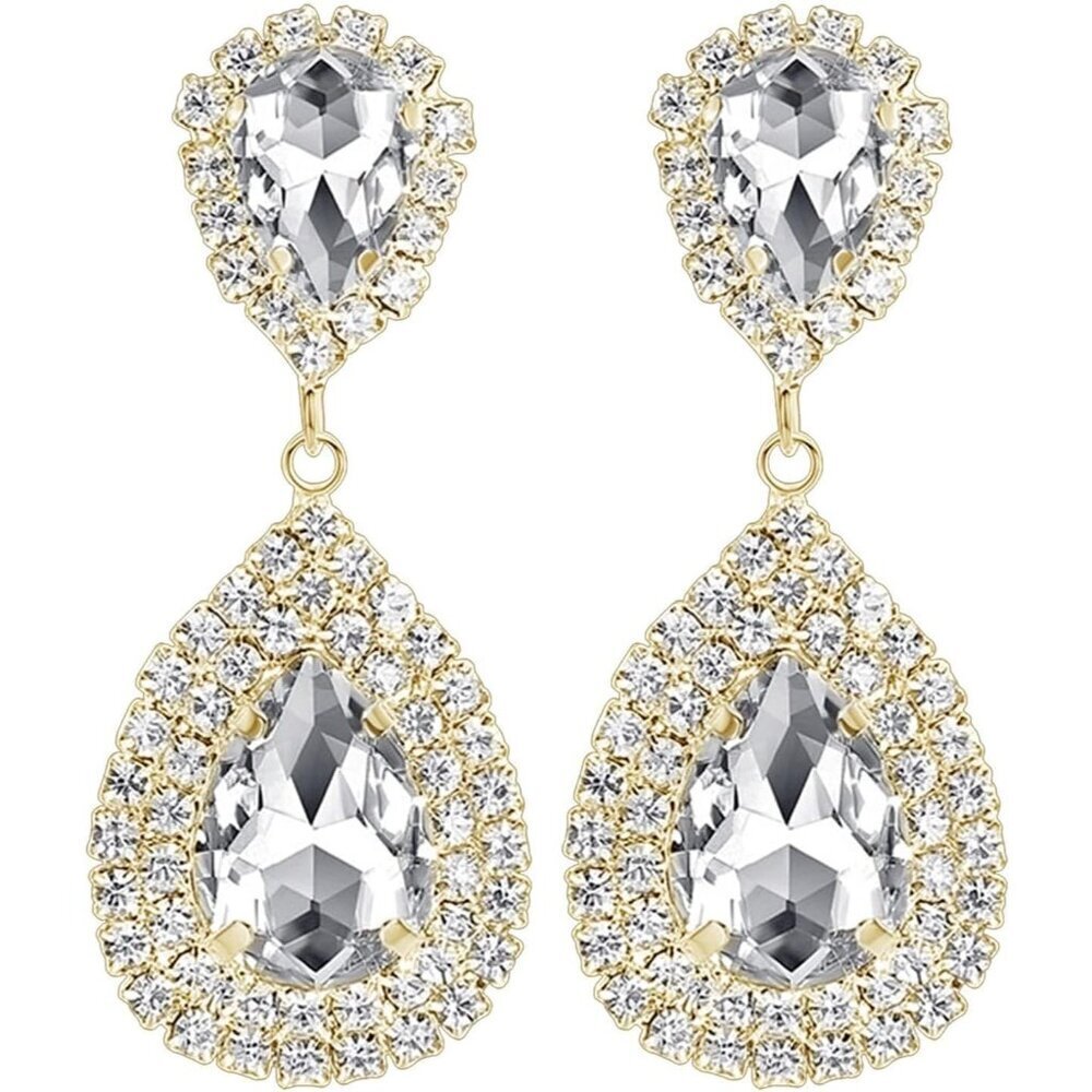 Wedding Non Piercing Rhinestone Star Clip on Earring Cartilage Jewelry Gift